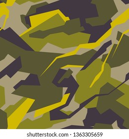 Repeats seamless geometric style texture military camouflage