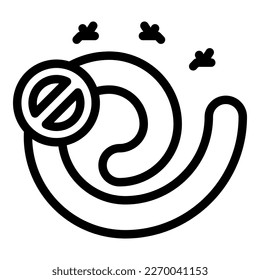 Repellent smoke icon outline vector. Mosquito malaria. Insect control