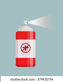 Repellent spray insect. Mosquito silhouette. Mosquito repellent. Isolated repellent bottle. Self defense. Mosquito spray icon flat.Mosquito spray can vector.Mosquito spray bottle icon. Repellent spray