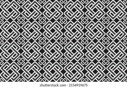 Repetition In Abstraction Design For Print, Textile, Décor, And Fabric Seamless Raster Copy Pattern In Monochrome. Digital Paper With A Textile Print. Limitless Abstract Backdrop Design Elements