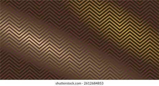 repetition of geometric planes, zigzag lines and the play of gold brown gradient colors that create a dynamic effect that gives an elegant and expensive impression