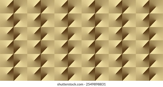 repetition of lines, planes and geometric shapes in the form of squares, squares with gradations of yellow, brown and gold as ornaments or decorations or inspiration in fine arts