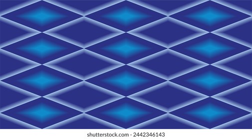 repetition of rectangular geometric areas with blue gradations as inspiration in visual communication design or textile design