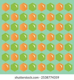 Repetitive Abstract floral pattern drawing