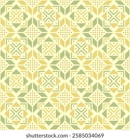 repetitive background. brown, green, beige colors. carpet sample. aztec motifs. vector seamless pattern. geometric shapes. fabric swatch. wrapping paper. design template for textile, home decor, linen