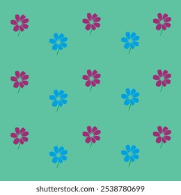 Plano de fundo repetitivo Flor floral padrão desenho vetor