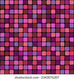 fondo repetitivo con cuadrados dibujados a mano. tonos rojos. patrón sin costuras vectorial. ilustración geométrica. muestra de tela. papel envolvente. plantilla de diseño continuo para textiles, ropa de cama, decoración; ropa