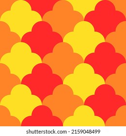 repetitive background in sun colors. abstract geometric shapes. vector seamless pattern. fabric swatch. wrapping paper. classic ornament. modern stylish texture. design element for textile, home decor