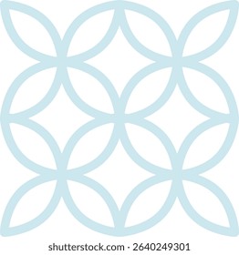 Repetitive Circular Geometric Pattern Illustration