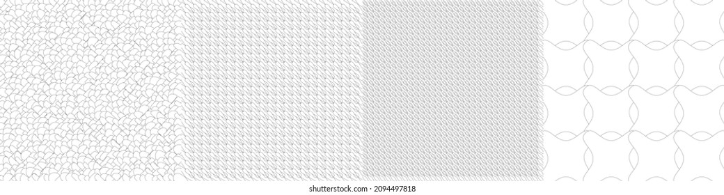 Repetitive geometric black and white pattern, background, texture