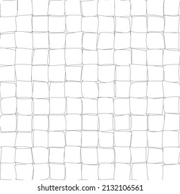 Wiederholtes geometrisches Schwarz-Weiß-Muster, Hintergrund, Textur