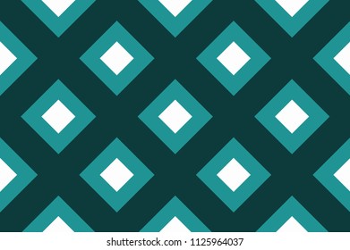 Repetitive geometric pattern with intersecting lines, stripes, cell, squares, rectangles. Design for printing on fabric, paper, wrapper. Vector illustration in blue, green, turquoise shades
