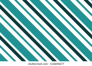 Repetitive geometric pattern with sloping lines, stripes. Design for printing on fabric, paper, wrapper. Vector illustration in blue, green, turquoise shades