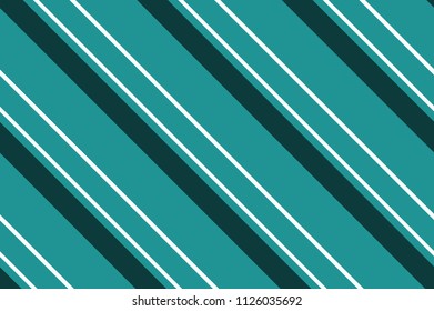 Repetitive geometric pattern with sloping lines, stripes. Design for printing on fabric, paper, wrapper. Vector illustration in blue, green, turquoise shades