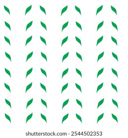 Repetitive Green Leaf Seamless Background Pattern Vector