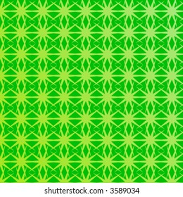 repetitive green stars - vector -
