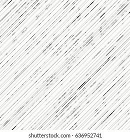 Repetitive grungy, oblique stripes texture./Grunge diagonal straight and parallel lines on white background seamless pattern.