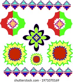 Repetitive pattern design formed by repeating simple shapes. seamless. digital design. Pattern design suitable for fashion, fabric, apparel dress, textile, background, wallpaper, digital printing