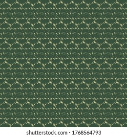 Patrón repetitivo con rayas y zigzags. Motivo geométrico étnico. Gráficos decorativos en verde oscuro y marfil.