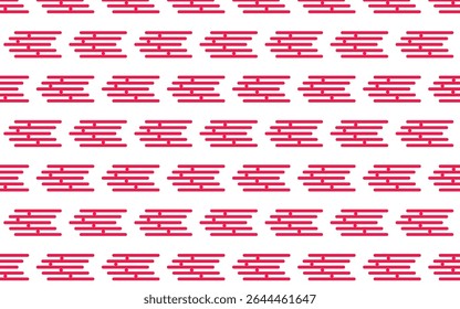 Vetor de padrão contínuo setas cor-de-rosa e branca repetitivo para desenhos de fundo futurista mínimos