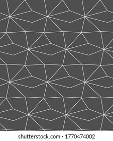 Repetitive Ramadan Graphic Web Design Pattern. Repeat Asian Vector, Polygon Repeat Texture. Seamless Abstract Rhombus, Art Texture. Minimal Decor Pattern
