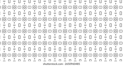 Repetitive seamless abstract shapes resembling organic cells or pods. Great for digital backgrounds or modern textile design.