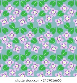 Repetitive speedwell flower pattern background.