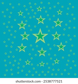 Vetor de plano de fundo de desenho padrão estrela repetitivo