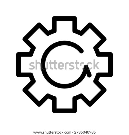 Repetitive Tasks Icon Vector Symbol Design Illustration