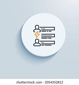 Repetitive or tedious icon vector design