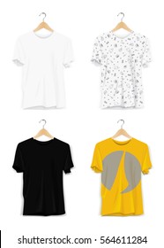 Replace Design/Pattern with your Design, Change Colors Mock-up T shirt Template