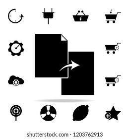replace document icon. web icons universal set for web and mobile