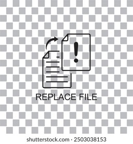 replace file icon , document icon