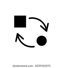 Reemplace el contorno del Vector del conjunto de signos del logotipo del icono