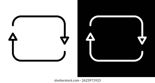 Replace icon vector, illustration logo template in trendy style