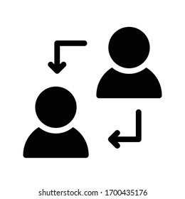 replace vector glyph flat icon