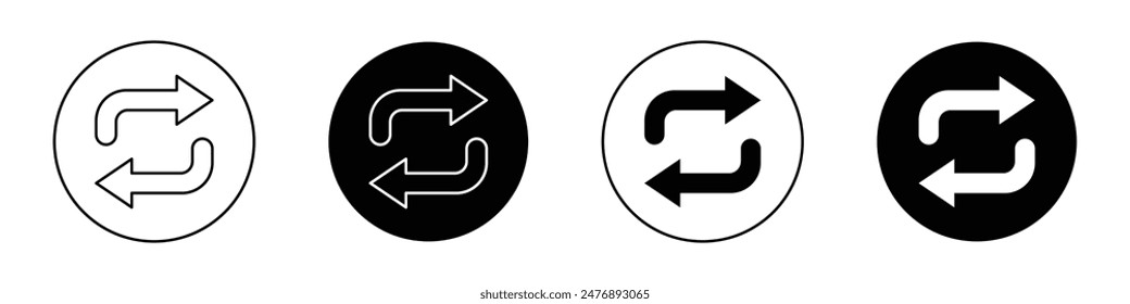 Replace vector icon symbol in flat style.