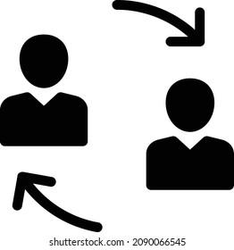 replace vector illustration isolated on a transparent background . glyph vector icons for concept or web graphics.