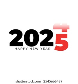 replacement 2024 to 2025 design element vector happy new year design