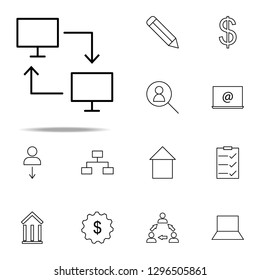 replacement of computers icon. business icons universal set for web and mobile