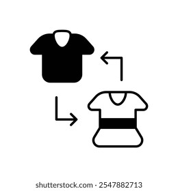 Replacement icon isolated on a white background. Vector illustration.