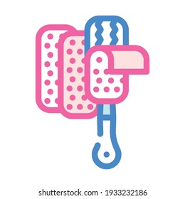 replacement layer of callus remover color icon vector. replacement layer of callus remover sign. isolated symbol illustration