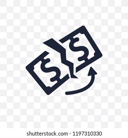 replacement value transparent icon. replacement value symbol design from Insurance collection.