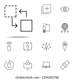 replacement of work icon. business icons universal set for web and mobile