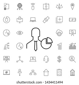 replacement of work icon. Universal set of business for website design and development, app development