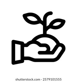 replant icon. vector line icon for your website, mobile, presentation, and logo design.