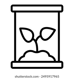 Replanta Línea de Vector Icono Diseño para personal y Uso comercial