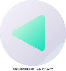 Botón de reproducción píxel perfecto gradiente plano de dos colores icono ui. Contenido de vídeo y audio. Control del jugador. Pictograma simple relleno. GUI, diseño UX para aplicaciones móviles. Ilustración RGB aislada por vectores