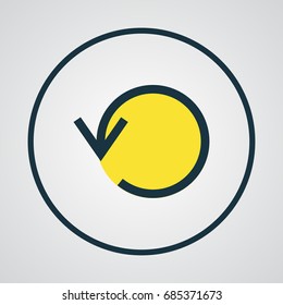 Replay Colorful Outline Symbol. Premium Quality Isolated Refresh Element In Trendy Style.