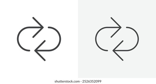 Replay icon flat and simple set design